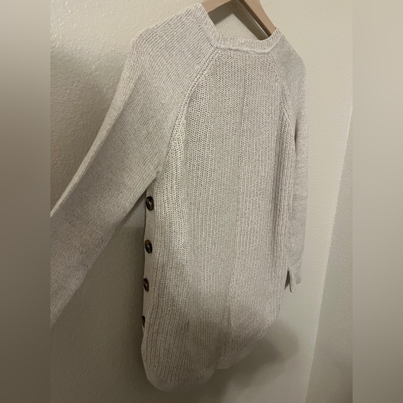 RD Style Cream Knit Sweater with Button Detail - Picture 8 of 12